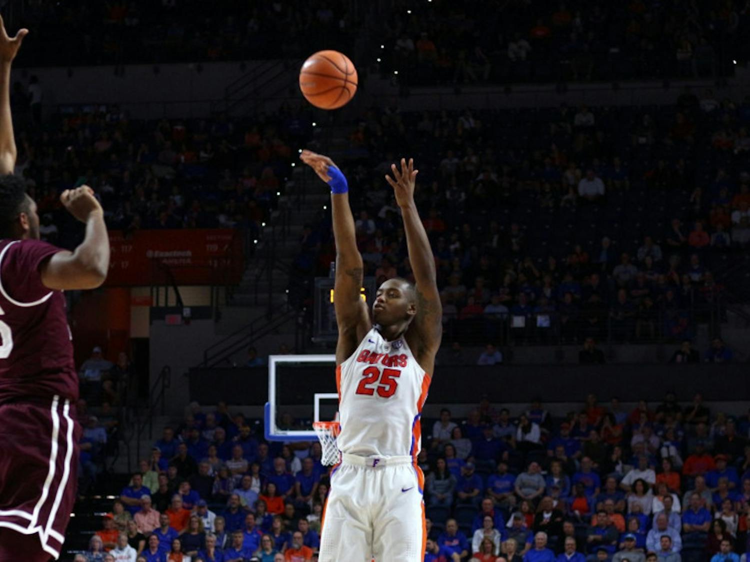 Junior Keith Stone scored 8.8 point per game in 2017-18 and grabbed 4.3 rebounds per game. The 6-foot-8 forward said he looks to improve defensively in the upcoming season. 