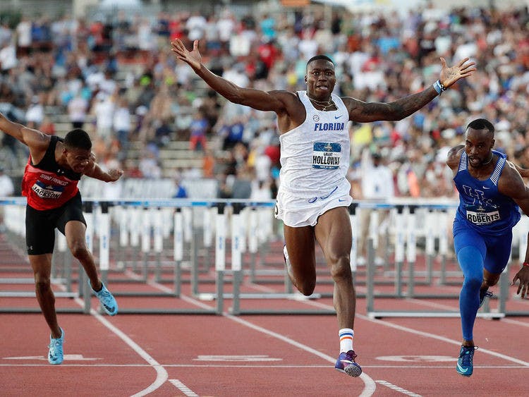 Grant Holloway, a former UF track star, was expected to compete in the Summer Olympics in Tokyo.