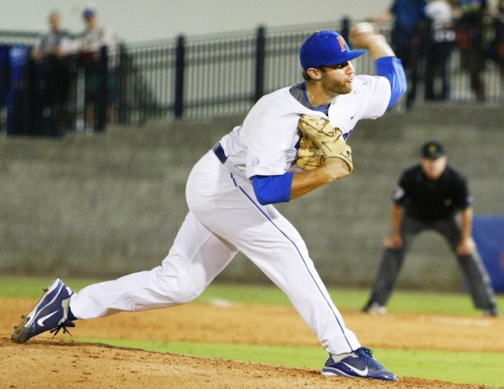 <p>Steven “Paco” Rodriguez gave up three earned runs in one inning against Auburn on Sunday. He has a 2.17 ERA this season.</p>