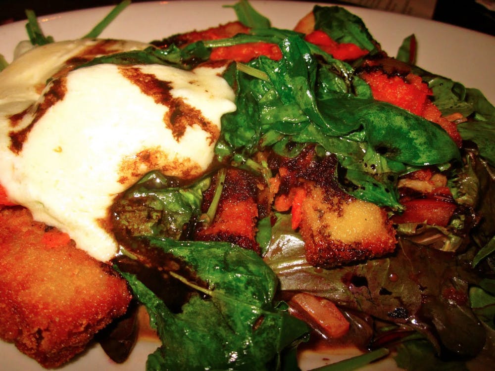 The Jones’ eggplant: slices of breaded eggplant smothered in tomato ragout, fresh spinach and housemade mozzarella (swoon).