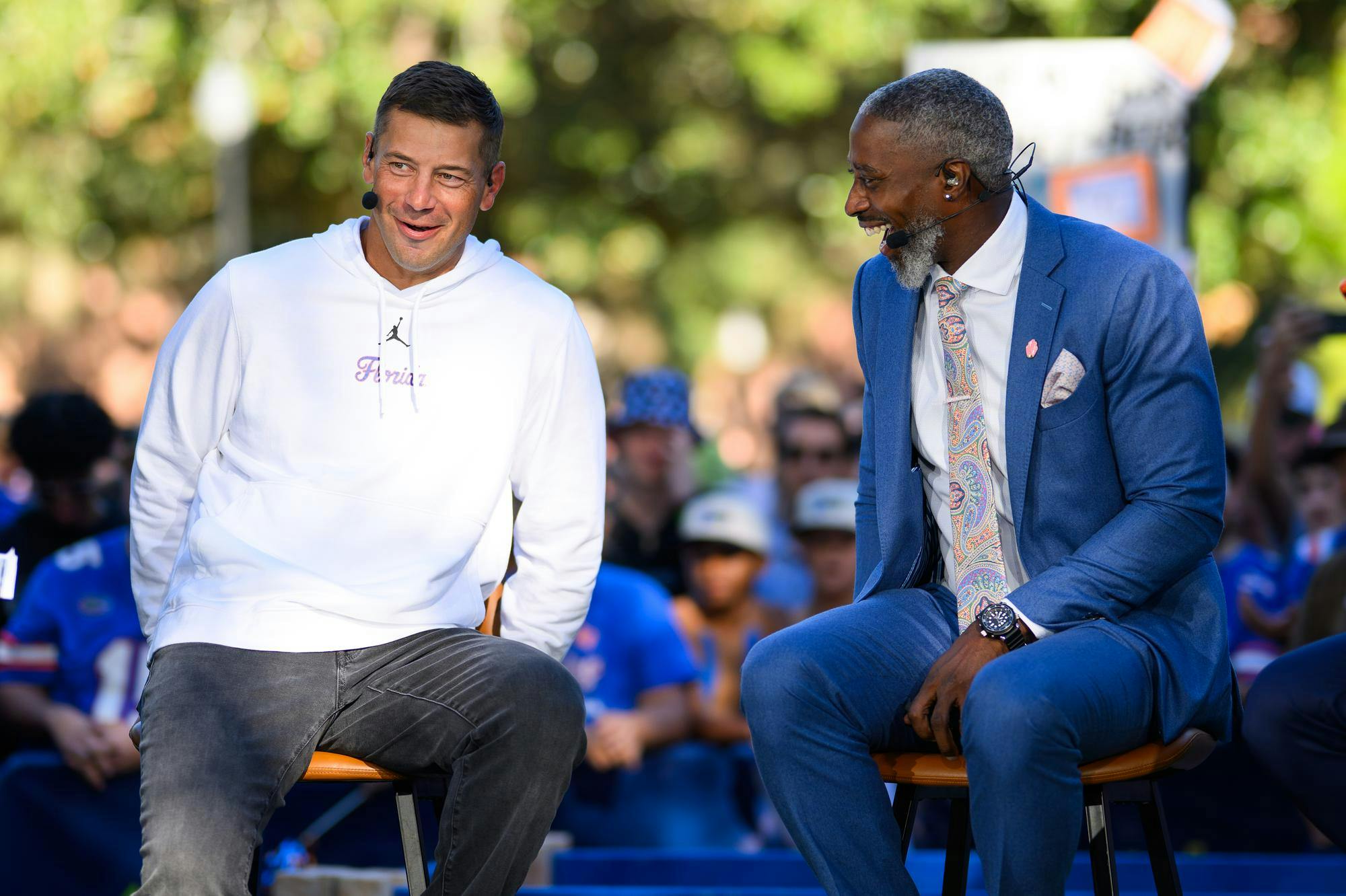 ESPN's SEC Nation pre-game show came to Gainesville on Saturday as the Gators hosted No. 4 Ole Miss in The Swamp. It is the first time the show has come to Gainesville this season following one visit last year when Florida hosted&nbsp;and beat No. 9 Texas, 29-21.