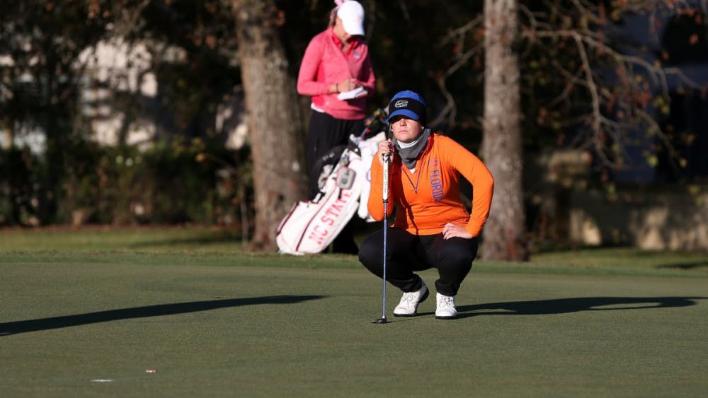 <p>The Gators women's golf team finished 13th at the Landfall Tradition in North Carolina. Marta Perez had Florida's highest score at 3 over par, good for a share of 28th place.</p>