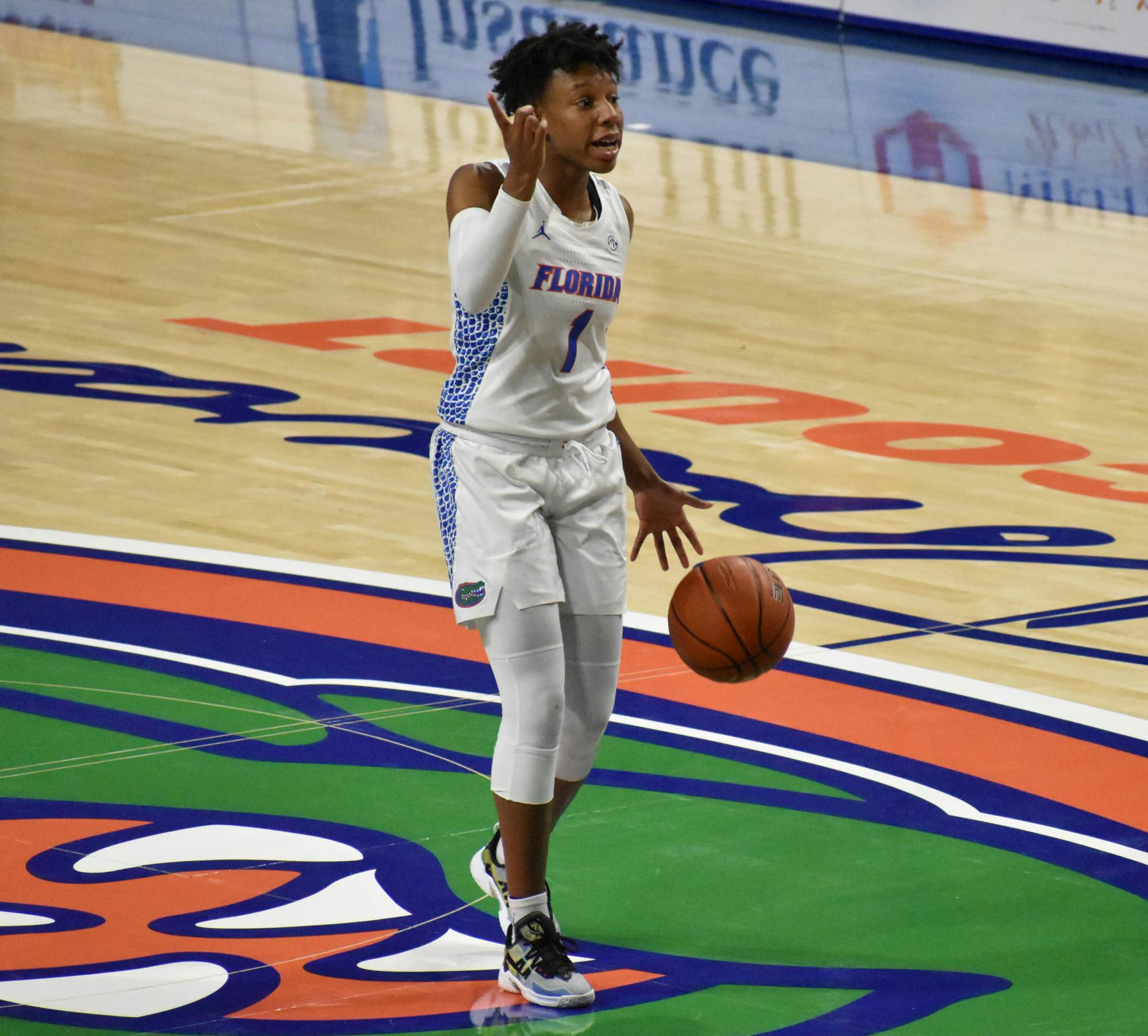 Guard Kiara Smith led the Gators to victory over Auburn in the SEC Tournament game Wednesday. The Gators will now face No.5-seed Kentucky Thursday.