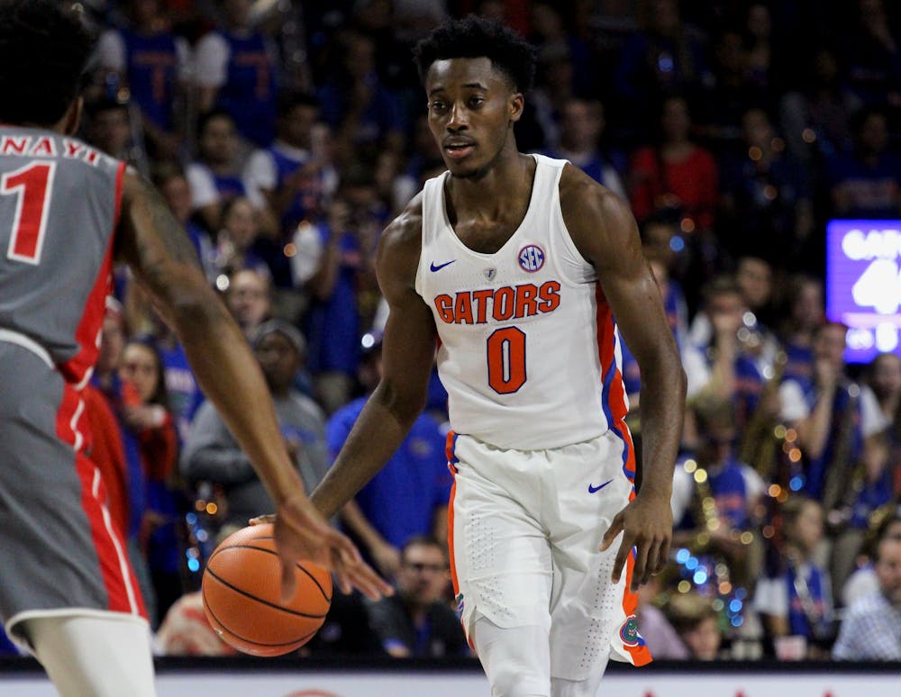 <p>Mike Okauru provided a surprise burst off the bench in Wednesday's loss to Georgia. The freshman guard posted 14 points on 5-of-6 shooting. </p>