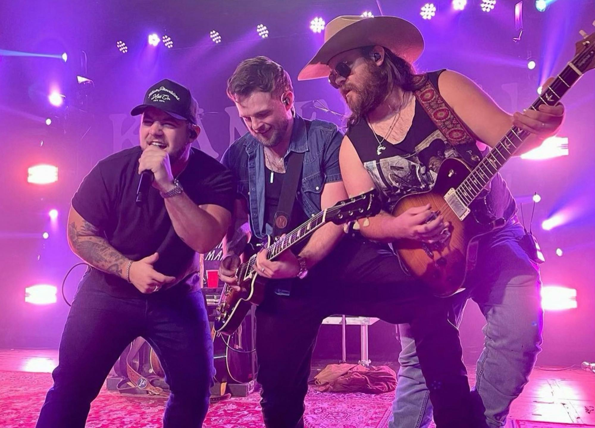 Elvie Shane (right) plays guitar alongside Kameron Marlowe at the Friday, Nov. 10, 2023 stop of Marlowe’s “I Can’t Lie” tour at Vivid Music Hall.
