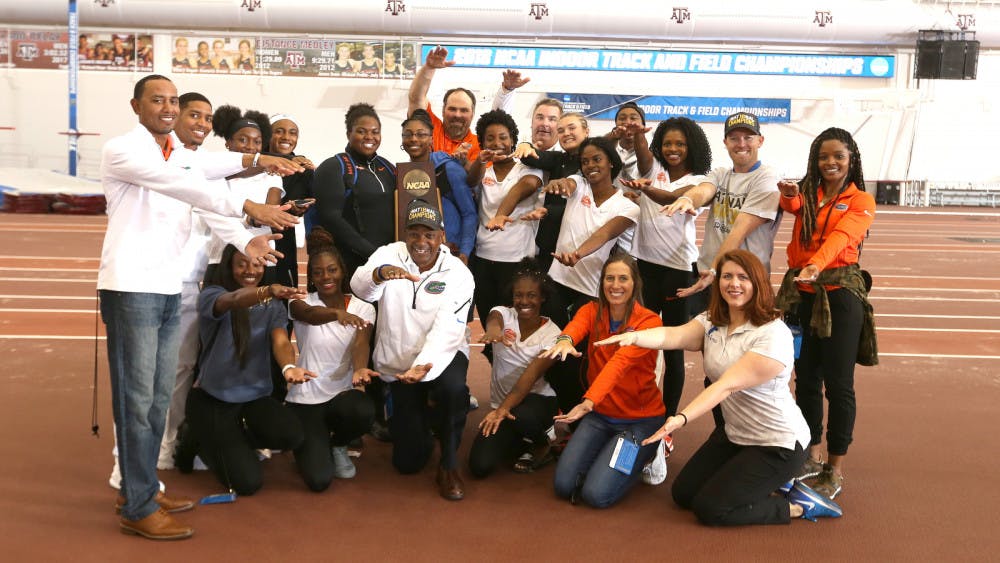 <p>The UF men's and women's track and field teams both took first and fourth, respectively, at the NCAA Indoor Championships in Fayetteville, Arkansas.</p>
