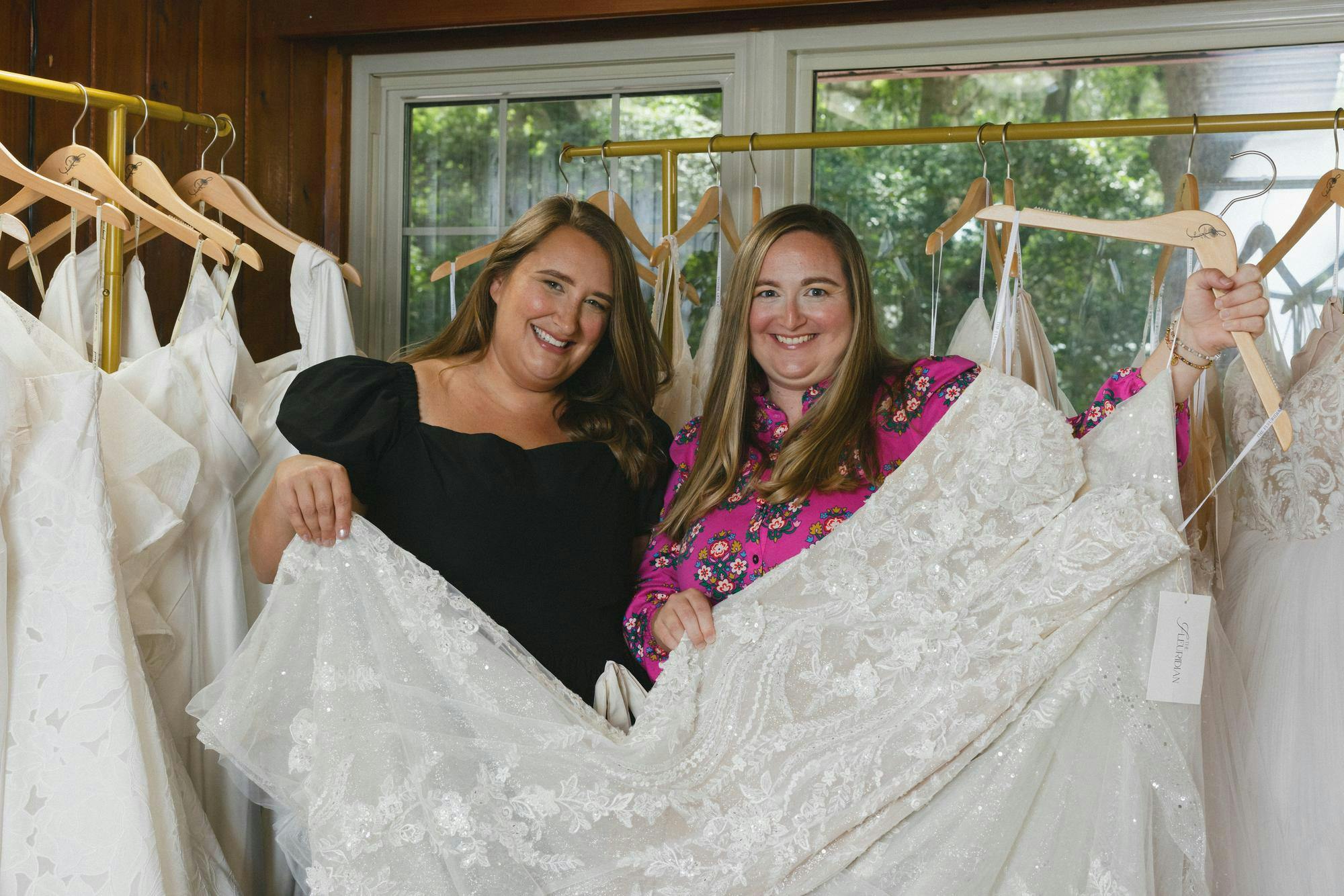 Kate Magill and Sloane Henry, both 35, opened their bridal shop, Fleuridian, on Thursday, Oct. 9, 2025. 