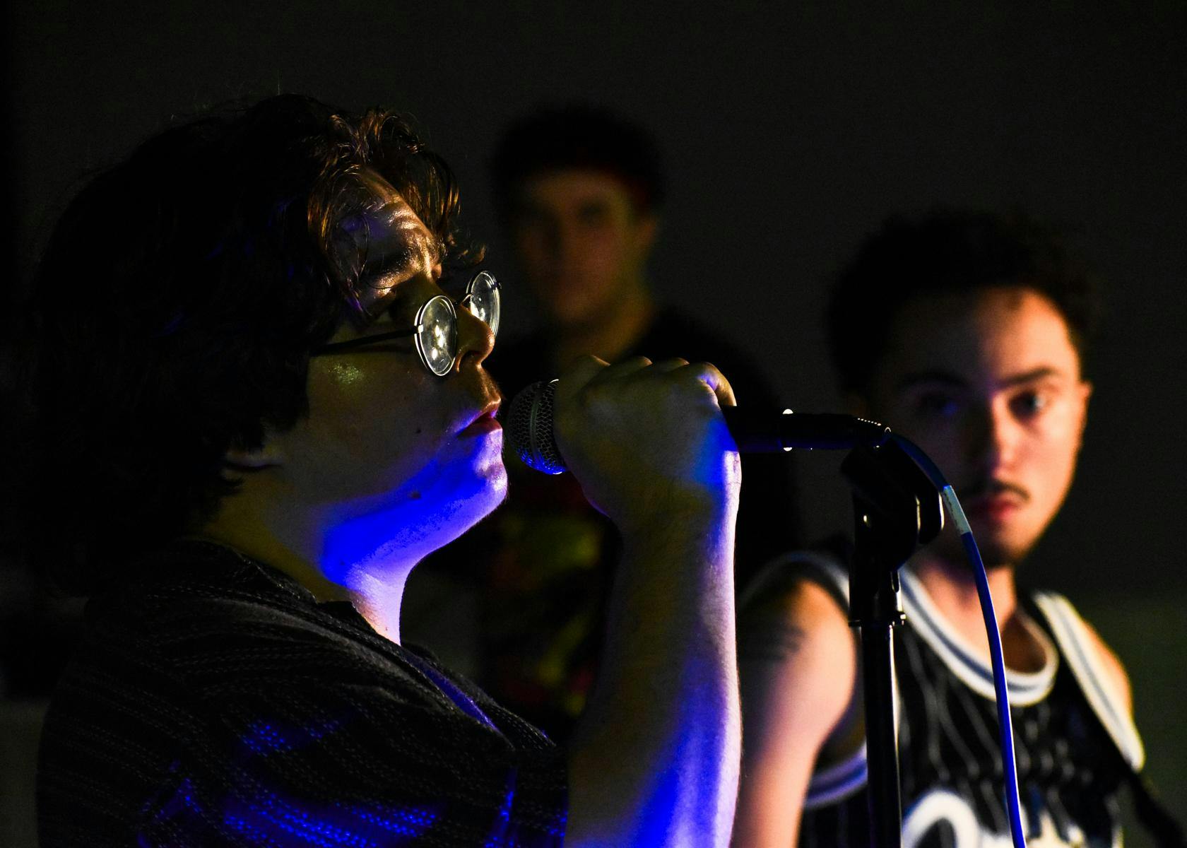 Kevin Ayoub of Crimson sings at the Cowabunga Release Show, Sunday, June 21, 2026 in Gainesville, Fla.