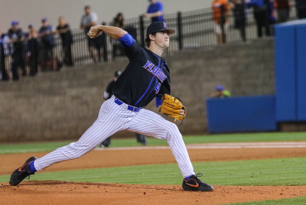 <p dir="ltr"><span>Florida pitcher Tommy Mace has given up 13 runs on 22 hits in conference losses this season.</span></p><p><span> </span></p>