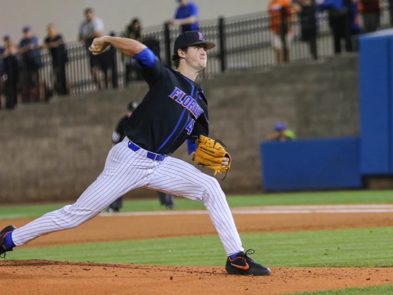 Florida pitcher Tommy Mace has given up 13 runs on 22 hits in conference losses this season.