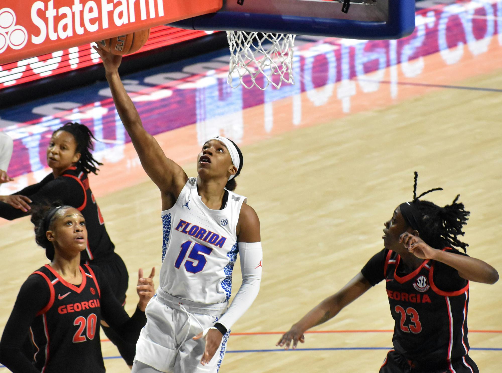 Florida's Nina Rickards scored 12 points during the Gators' Sunday loss to North Carolina State.