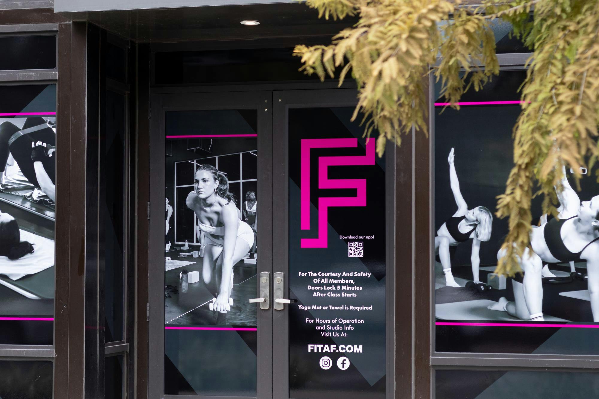 The outside of FIT AS FIRE hot Pilates studio, Tuesday, Sept. 29, in Gainesville, Fla.