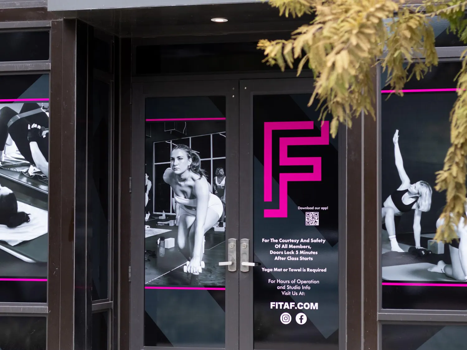 The outside of FIT AS FIRE hot Pilates studio, Tuesday, Sept. 29, in Gainesville, Fla.