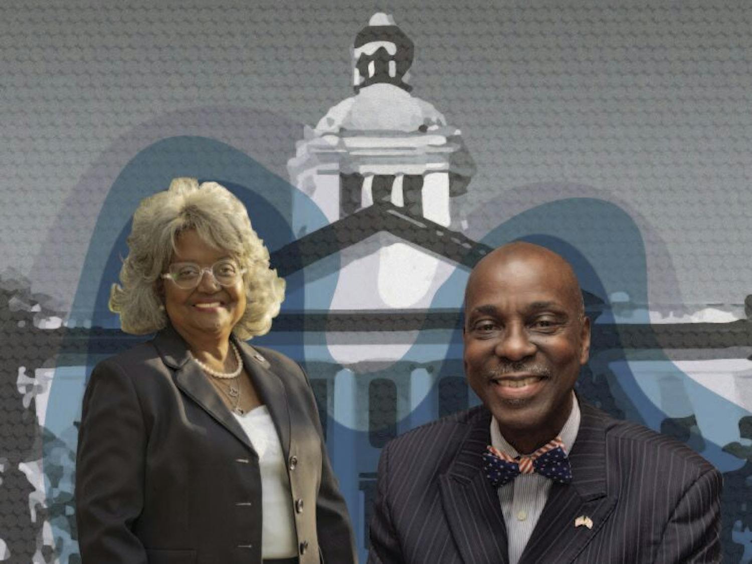 Candidates Yvonne Hinson (left) and Rodney Long (right) are vying for this year’s Florida State House of Representatives District 20 seat.