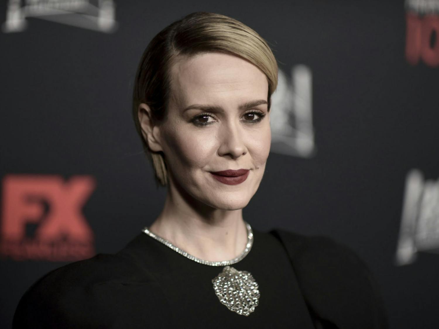 Sarah Paulson attends the 100 Episodes of "American Horror Story" Celebration at Hollywood Forever Cemetery on Saturday, Oct. 26, 2019, in Los Angeles. (Photo by Richard Shotwell/Invision/AP)