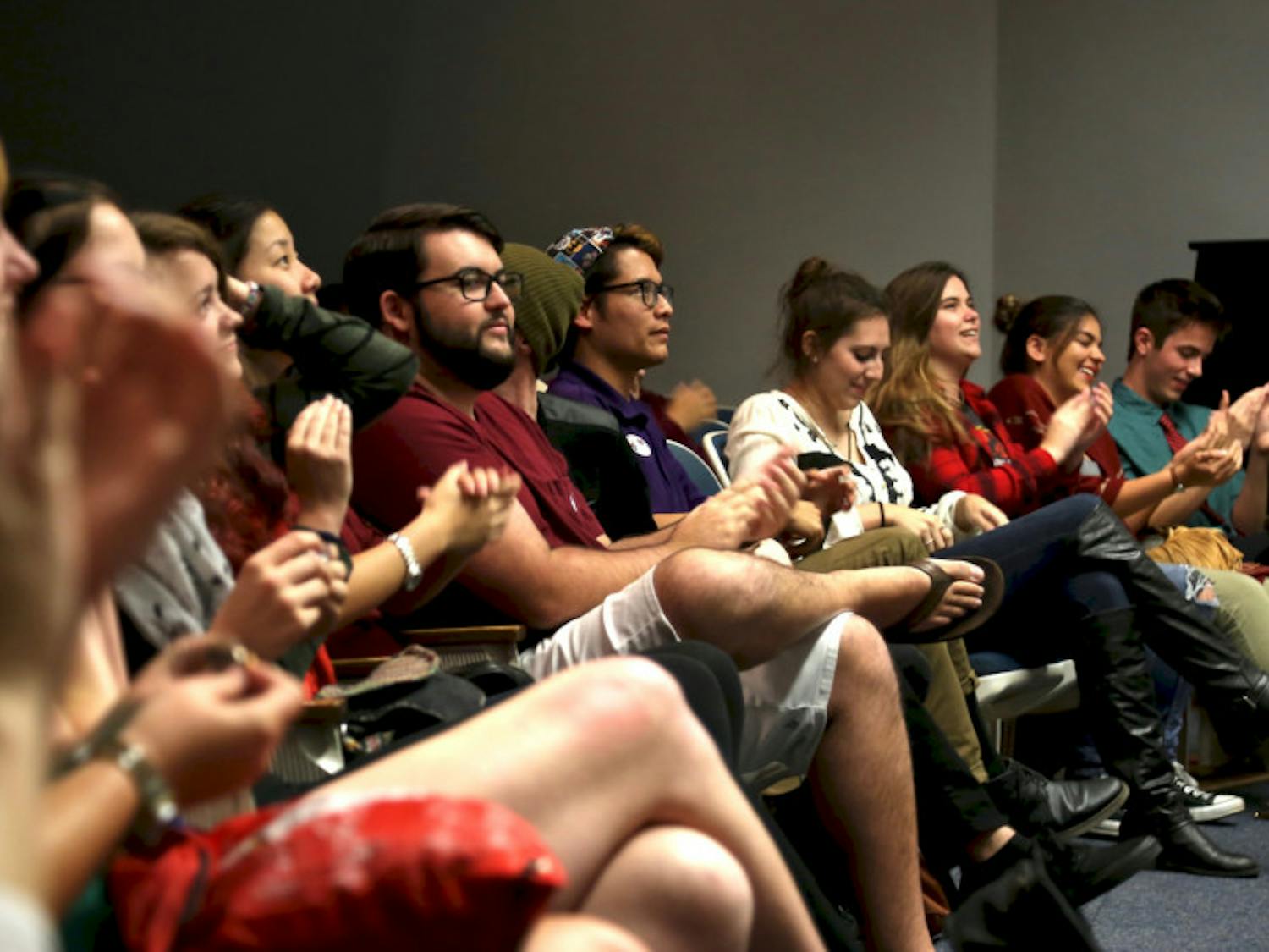 UF’s a cappella community is known for hosting an annual Falala Capella concert, and this year’s concert was held by Tone Def on Tuesday night inside the Reitz Union Auditorium. The opening group, The Staff, UF’s all male a cappella group, started with the parody song “Enormous Penis (Sleigh Bells).” Other performances included coed a cappella groups Standing Room Only, No Southern Accent, Gestalt and all-female group The Sedoctaves. The show closed with Tone Def performing “We Wish You A Merry Christmas” to get into the holiday spirit.