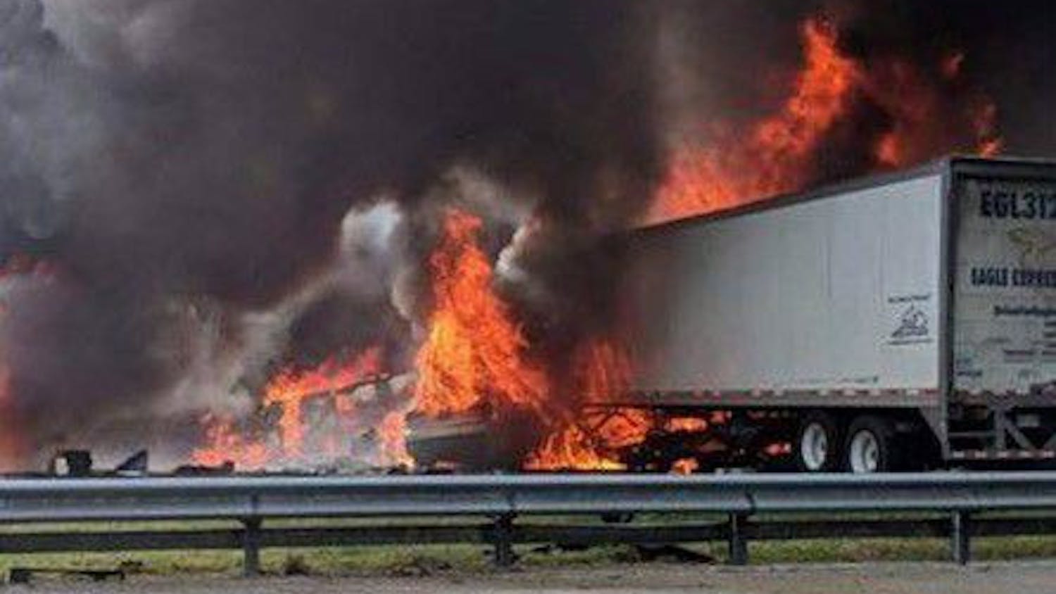 A four vehicle crash on Interstate 75 at mile marker 394 caused seven deaths and a diesel fire Thursday afternoon.