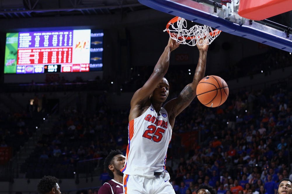 Florida big men Kevarrius Hayes and Keith Stone (above) have stepped up in the absence of injured teammates. "Boy, have they gotten better since October," coach Mike White said.