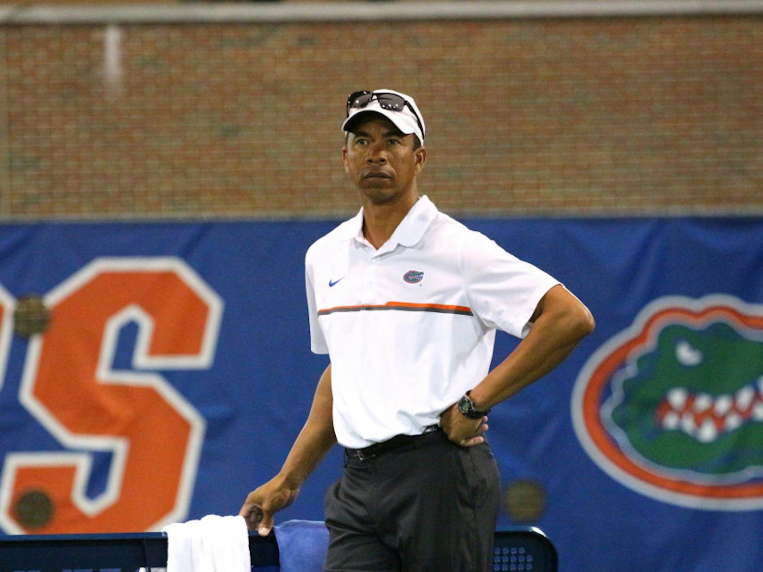 Freshman Oliver Crawford fought off a series of match points in his doubles matchup against FSU. “He stepped up big getting us back in doubles,” coach Bryan Shelton said. “He kept us alive.”