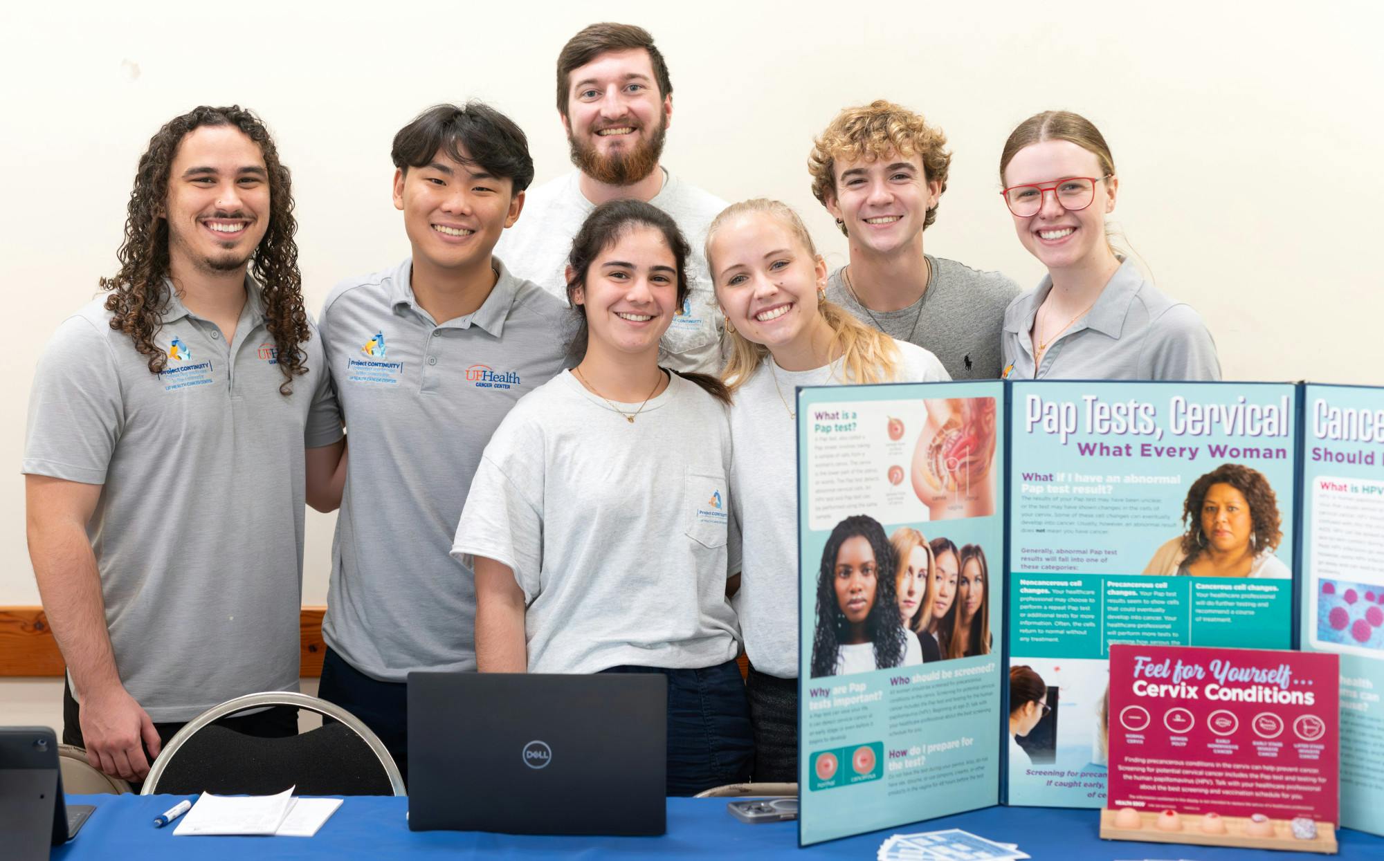 Project Continuity with UF Health educating the public about Pap tests and cervical cancer on Sept. 30, 2023.
