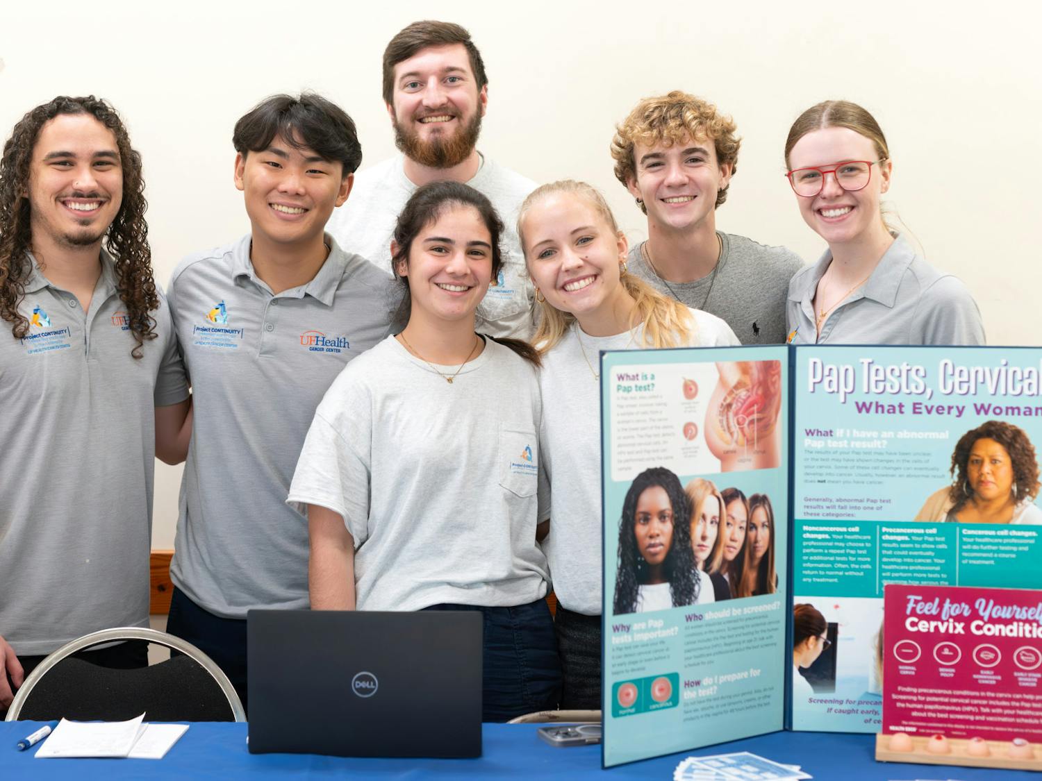 Project Continuity with UF Health educating the public about Pap tests and cervical cancer on Sept. 30, 2023.
