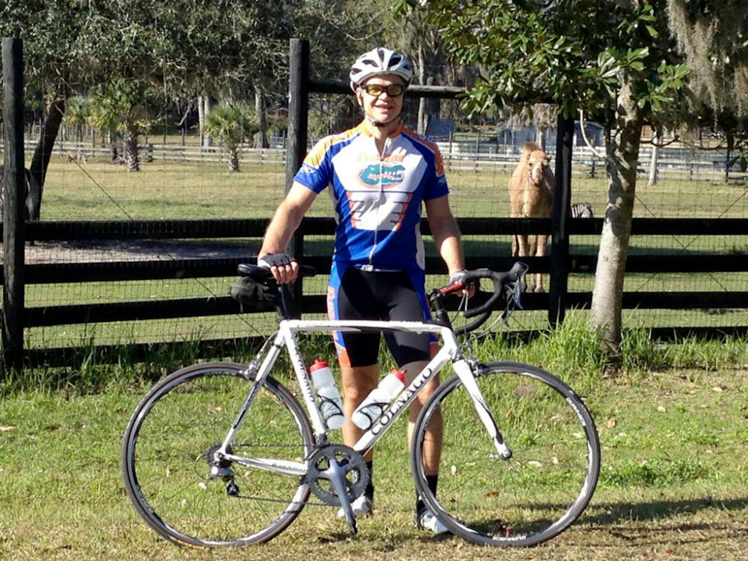UF Professor Dan Connaughton with his bike.