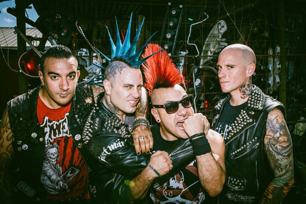 <p>The current Casualties lineup, from left to right: Rick Lopez, Jake Kolatis, David Rodriguez, Marc "Meggers" Eggers.</p>