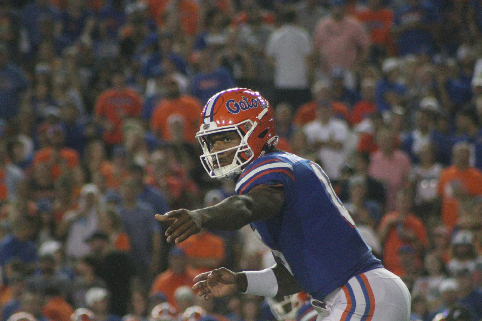 Florida quarterback Anthony Richardson during the Gators&#x27; game against the Kentucky Wildcats Sept, 10, 2022. Richardson accounted for four of Florida&#x27;s five touchdowns in Knoxville, Tennessee, Saturday but couldn&#x27;t keep pace with the Volunteers offense. 