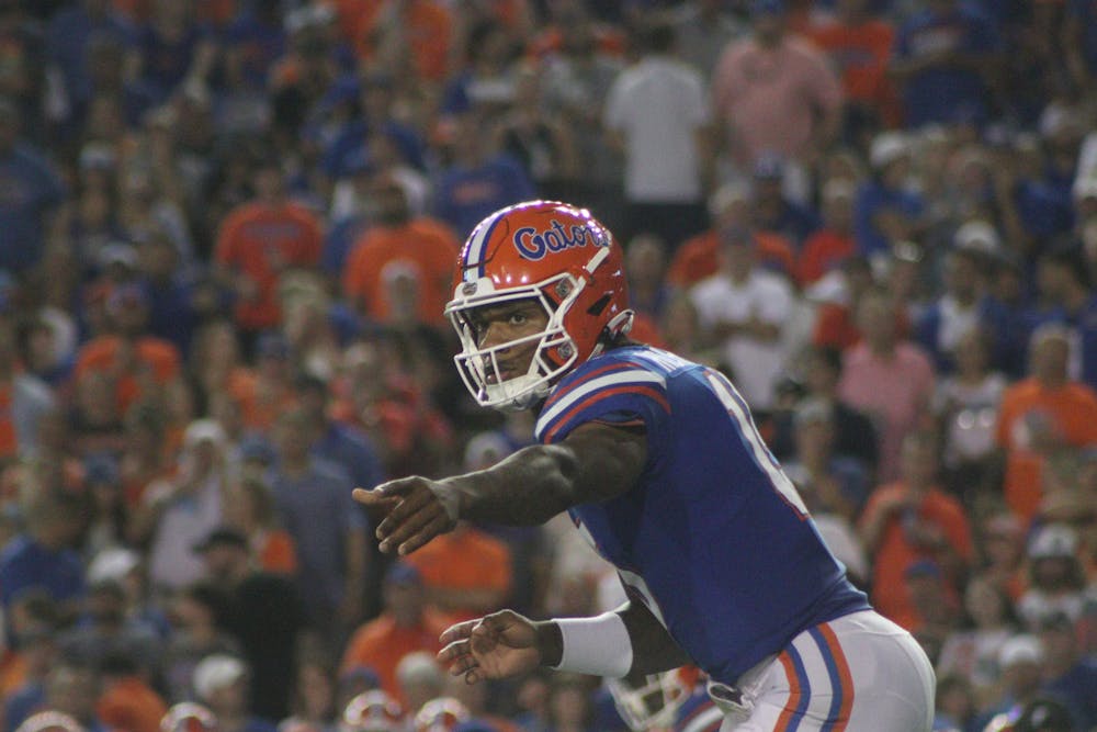 <p>Florida quarterback Anthony Richardson during the Gators&#x27; game against the Kentucky Wildcats Sept, 10, 2022. Richardson accounted for four of Florida&#x27;s five touchdowns in Knoxville, Tennessee, Saturday but couldn&#x27;t keep pace with the Volunteers offense. </p>