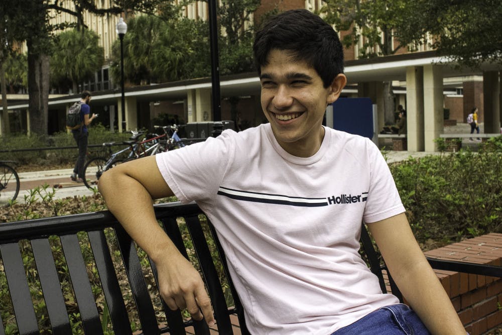 Harrison Riumbau, a 19-year-old political science and economics sophomore, is a UF college Democrat and co-chair of the club’s Latinx caucus.