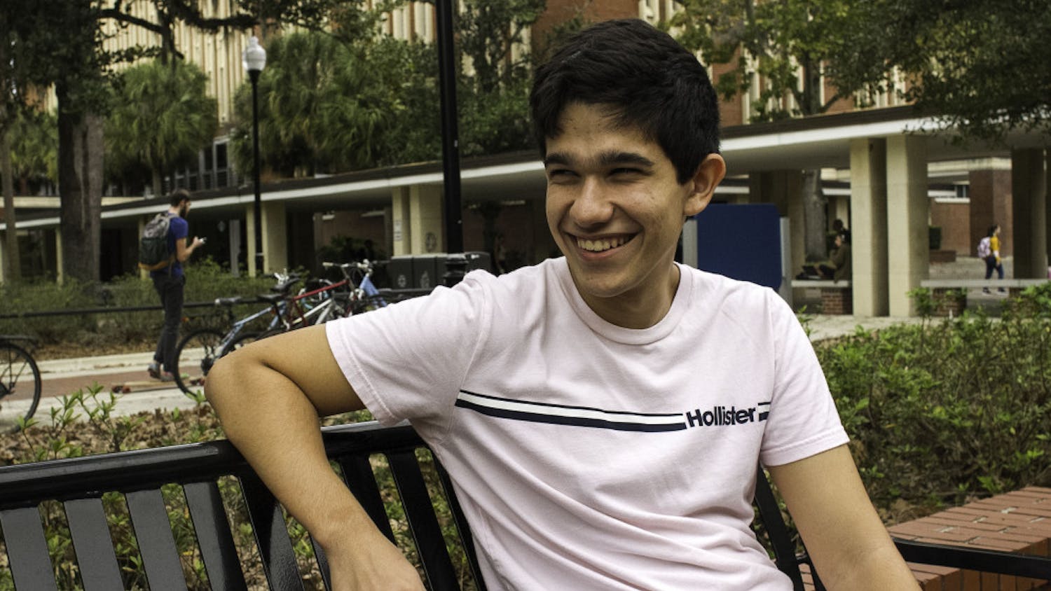 Harrison Riumbau, a 19-year-old political science and economics sophomore, is a UF college Democrat and co-chair of the club’s Latinx caucus.