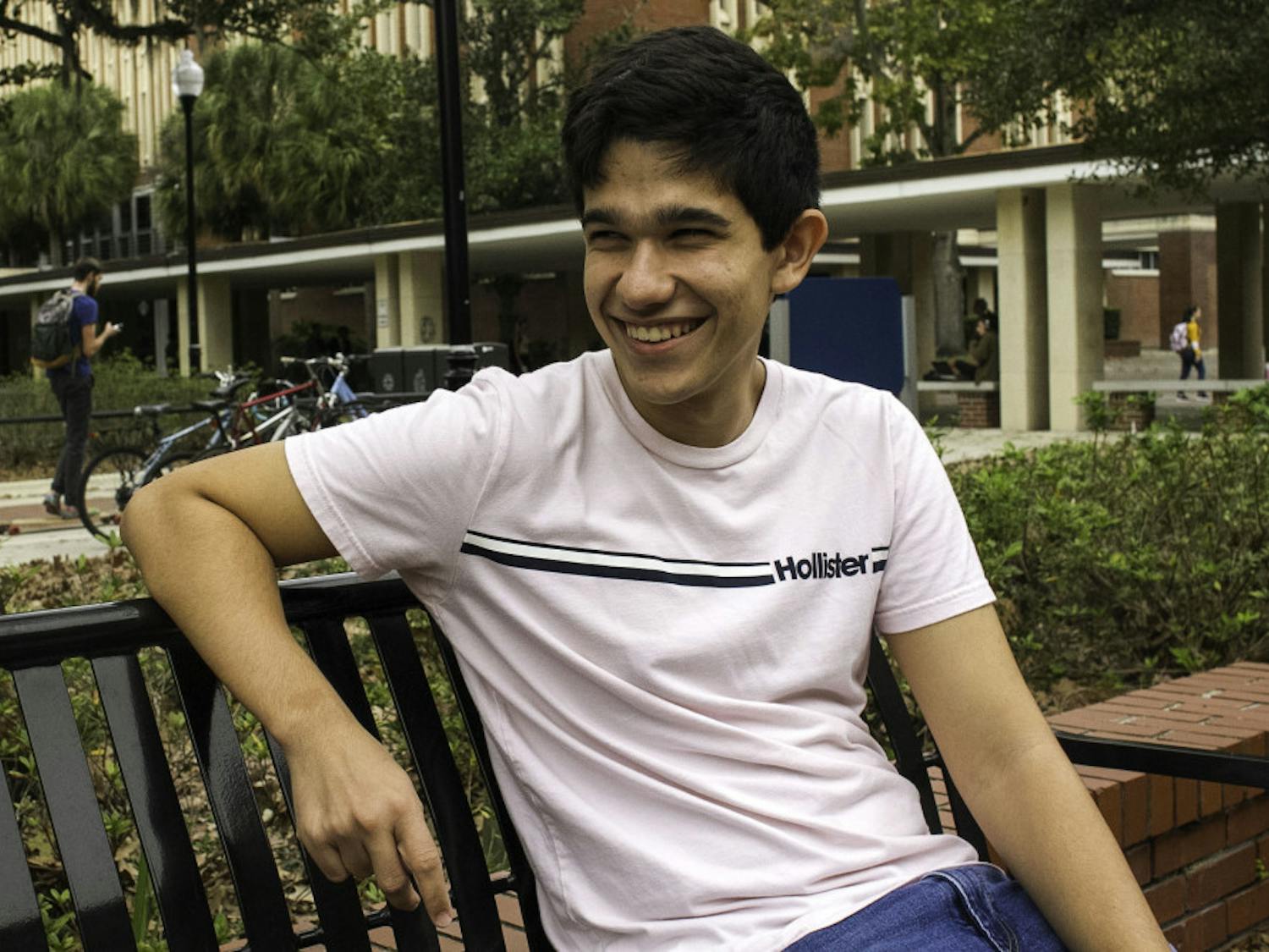 Harrison Riumbau, a 19-year-old political science and economics sophomore, is a UF college Democrat and co-chair of the club’s Latinx caucus.