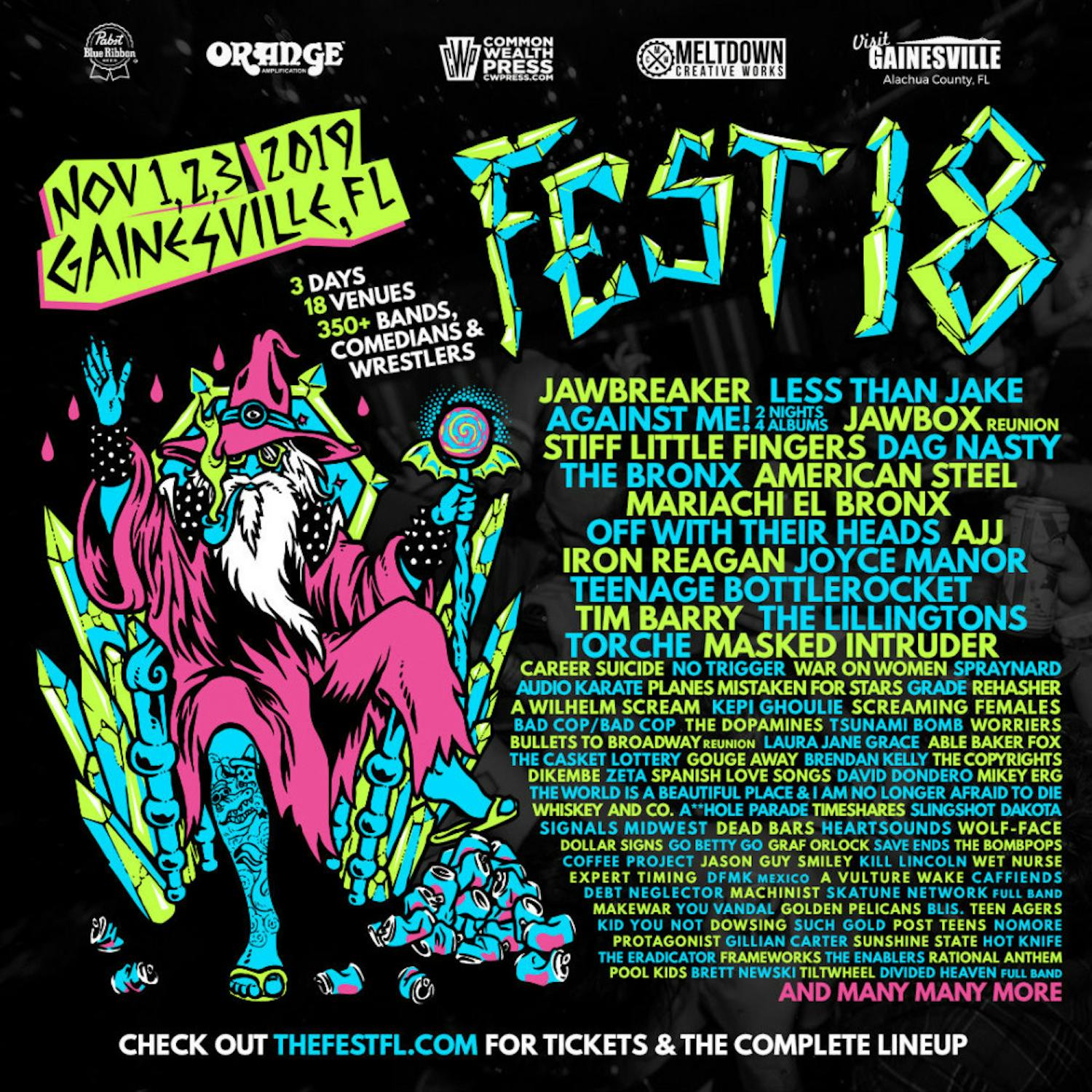 Fest is taking place in venues across Gainesville from Friday through Sunday.