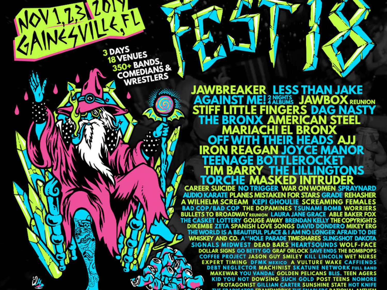 Fest is taking place in venues across Gainesville from Friday through Sunday.