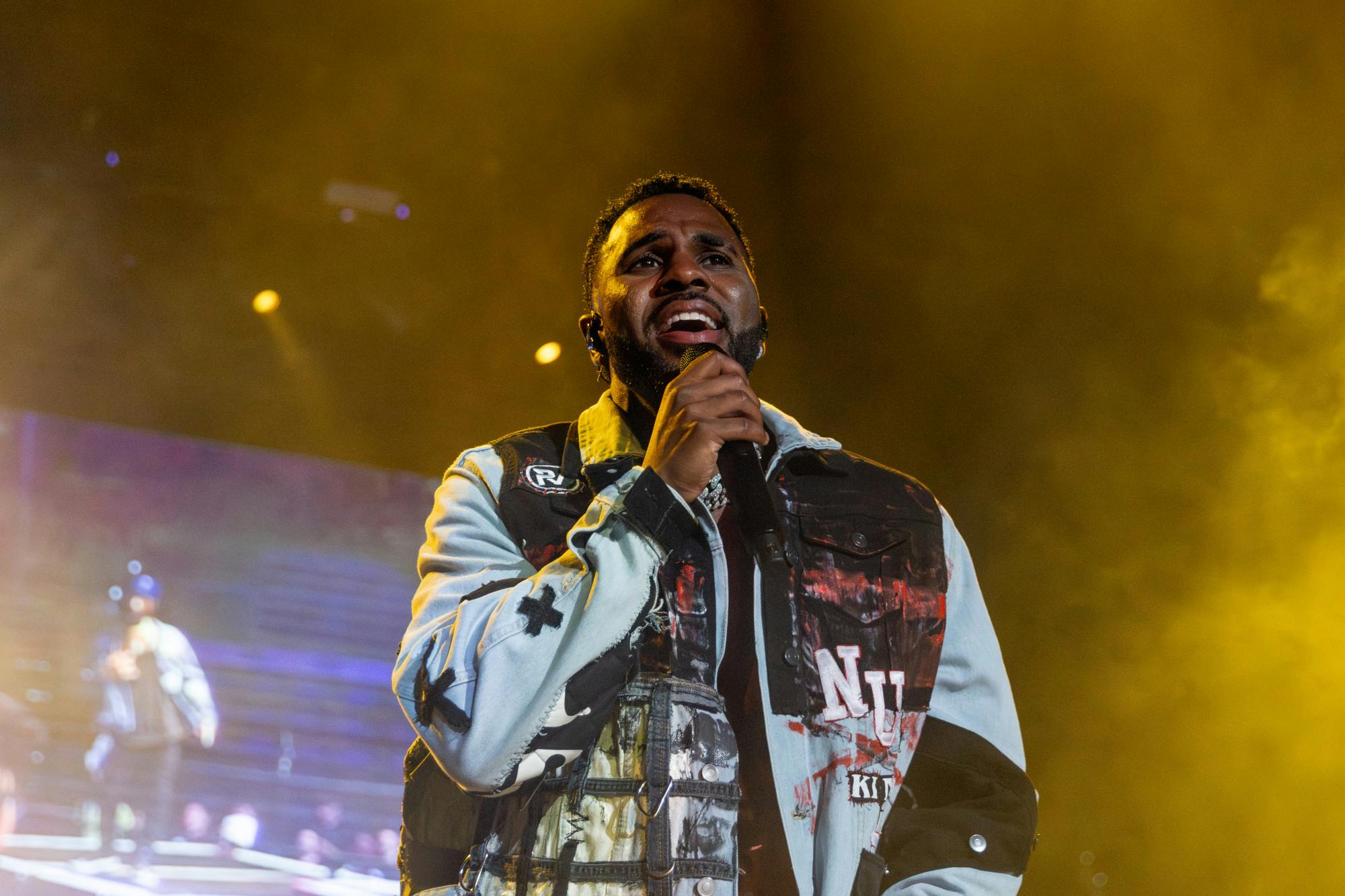 Jason Derulo performs UF's Gator Growl Thursday, October 5, 2023.