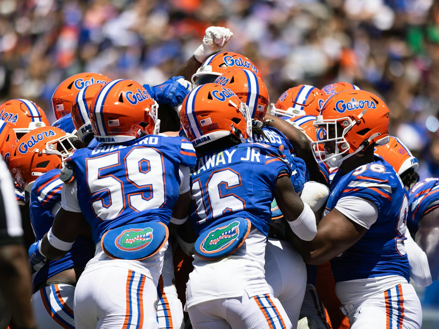 UF gators football spring game on Saturday, April 12th, 2025.