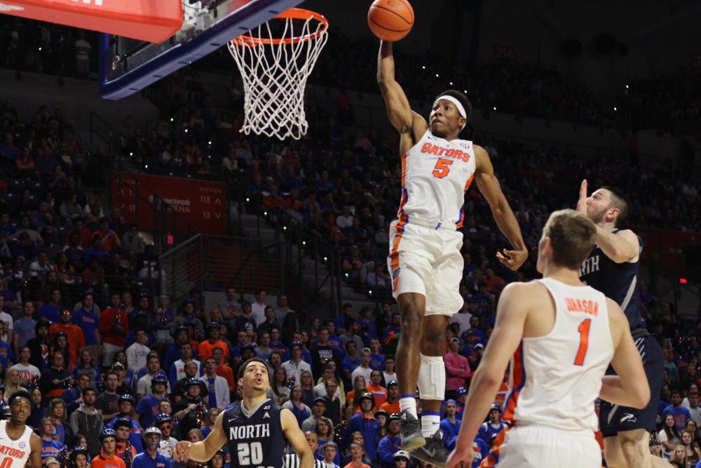 KeVaughn Allen’s dunk reflected just how one-sided Florida’s second game of the season was, as the No. 8 Gators dominated North Florida, 108-68, Thursday night.
