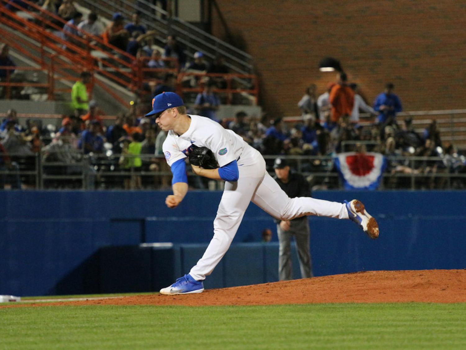 UF starting pitcher Brady Singer picked up the win in his final home game as a Gator. The junior was drafted 18th overall by the Kansas City Royals in the MLB Draft on Monday.