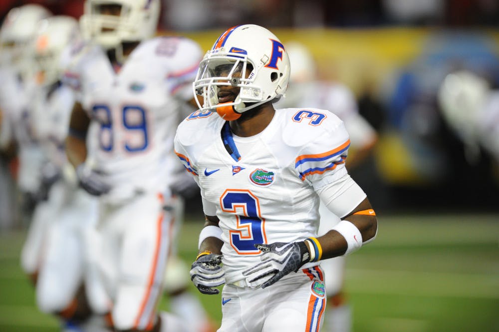 In this Dec. 5, 2009, file photo, former UF running back Chris Rainey warms up prior to Florida's 32-12 loss to Alabama in the 2009 SEC Championship Game in Atlanta.