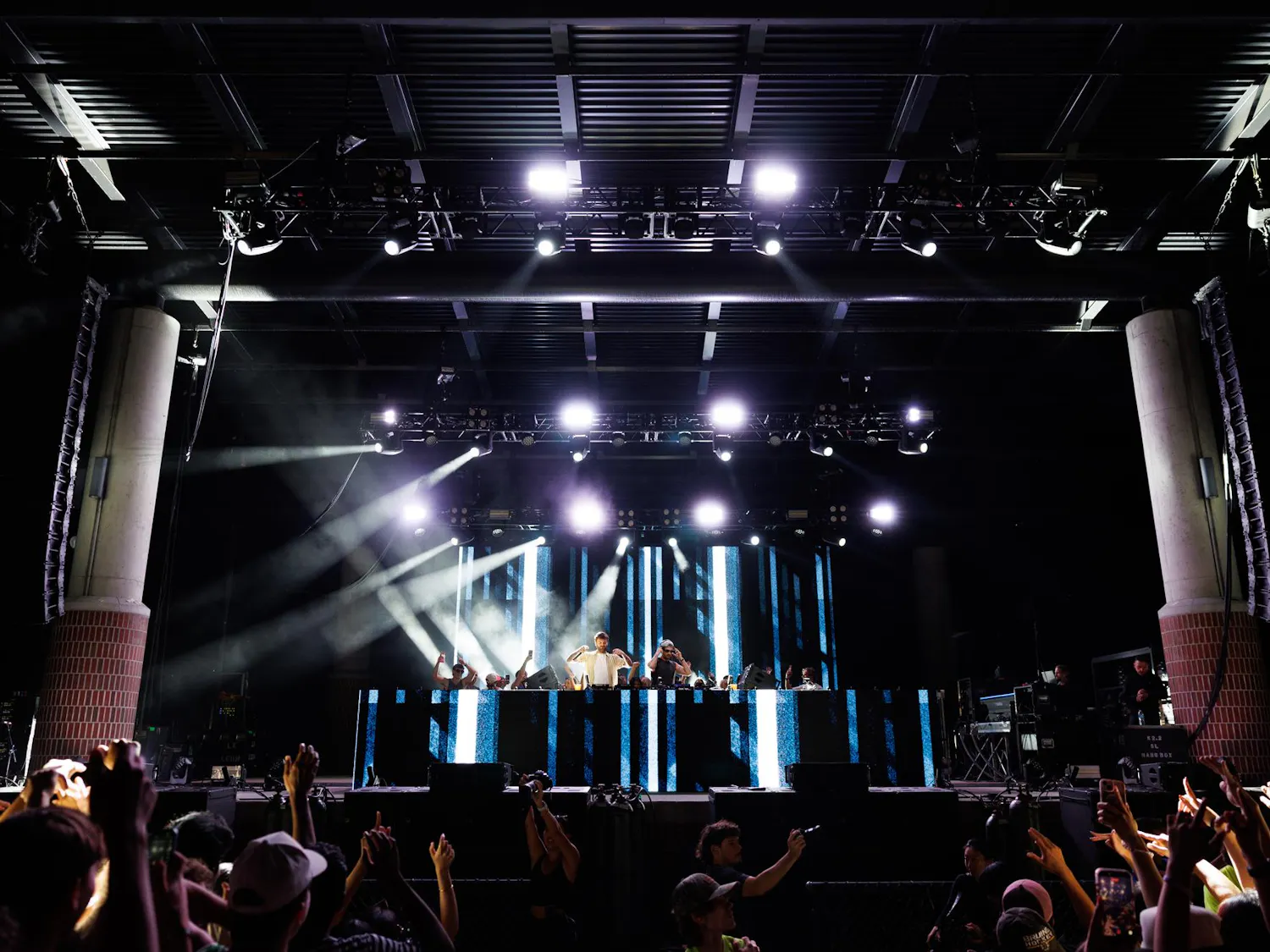 The Chainsmokers perform in front of a crowd of students at SwampFest, Tuesday, April 14, 2026, in Gainesville, Fla.