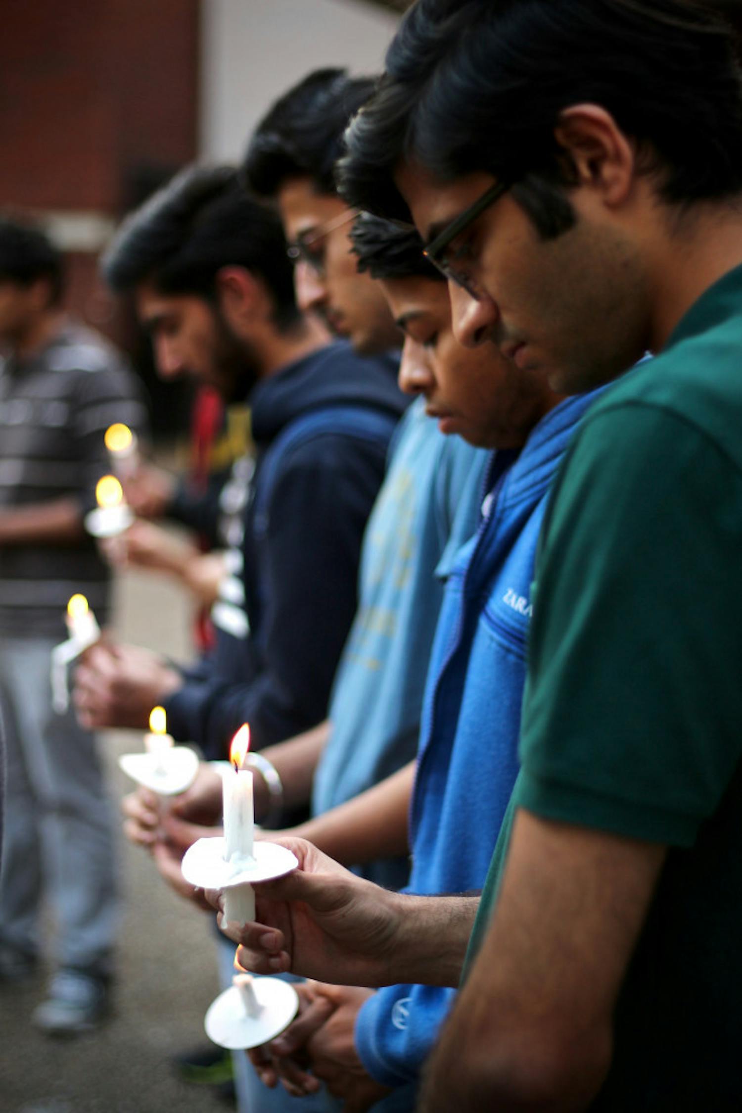 On Monday, about 100 stood on Turlington Plaza to mourn the death of Karan Khullar, a 22-year-old foreign exchange student who died on Feb. 11 after he was hit at a bus stop by a drunken driver, police said.
 
