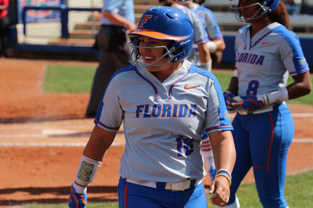 Left fielder Amanda Lorenz leads her team in hits and runs scored through 15 games. 