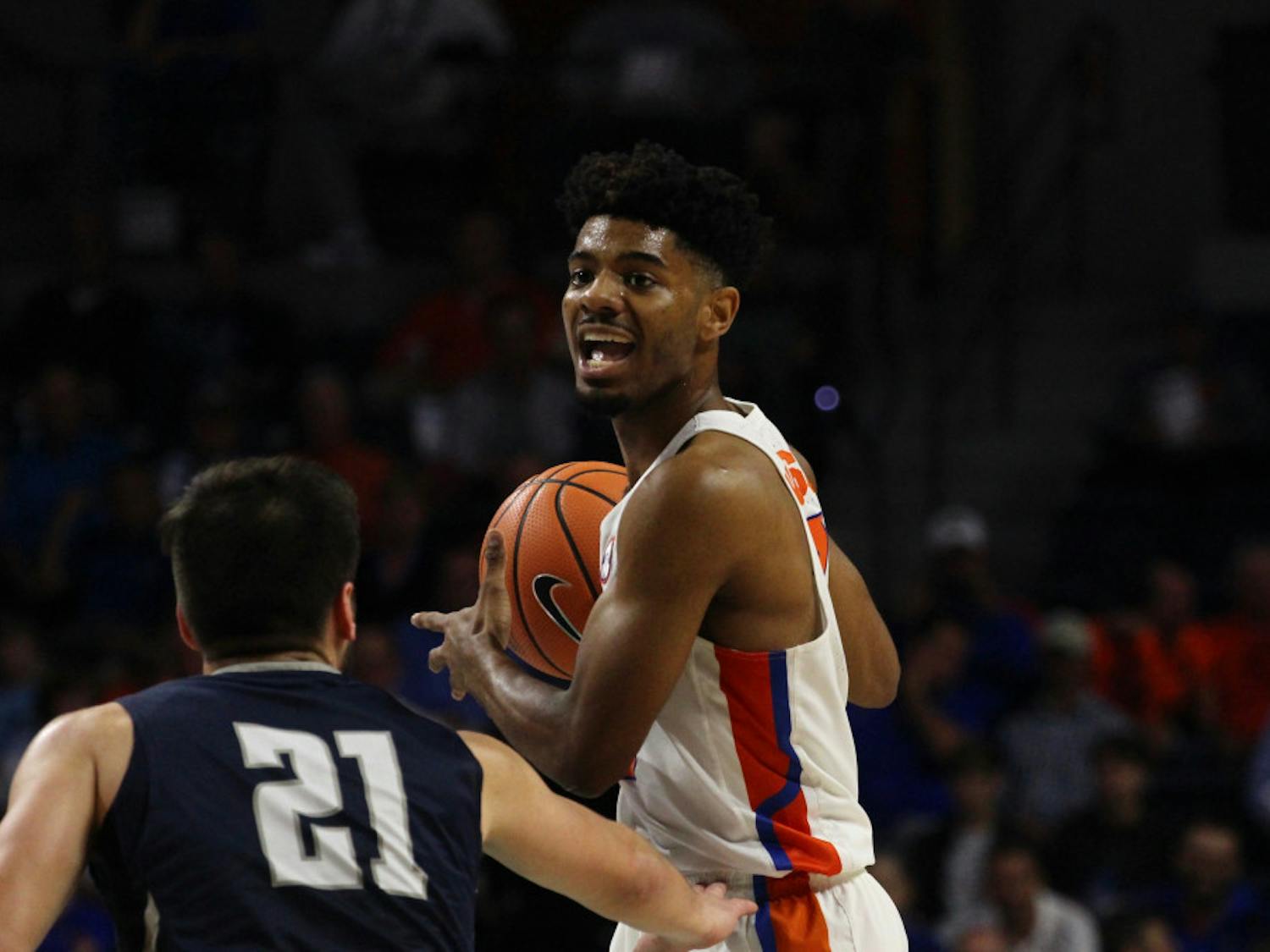 Florida guard Jalen Hudson scored a season-low nine points in Florida's 65-59 loss to Loyola-Chicago on Wednesday. "This is as low as we can get," Hudson said.