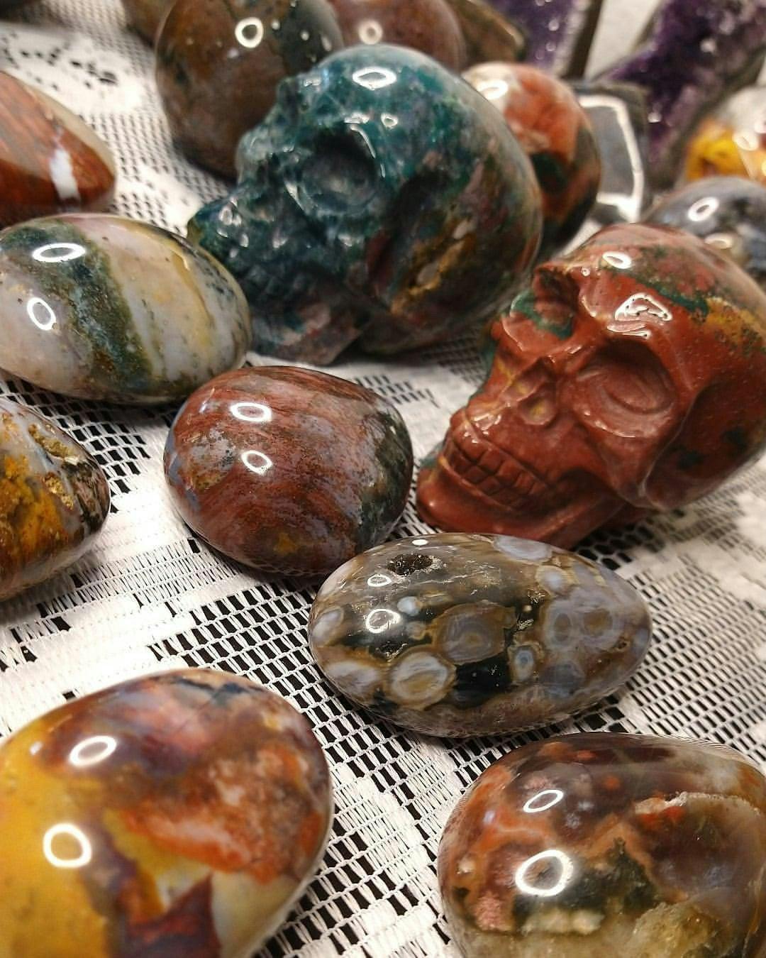 Romero and Flores host crystal sales via Instagram Live.