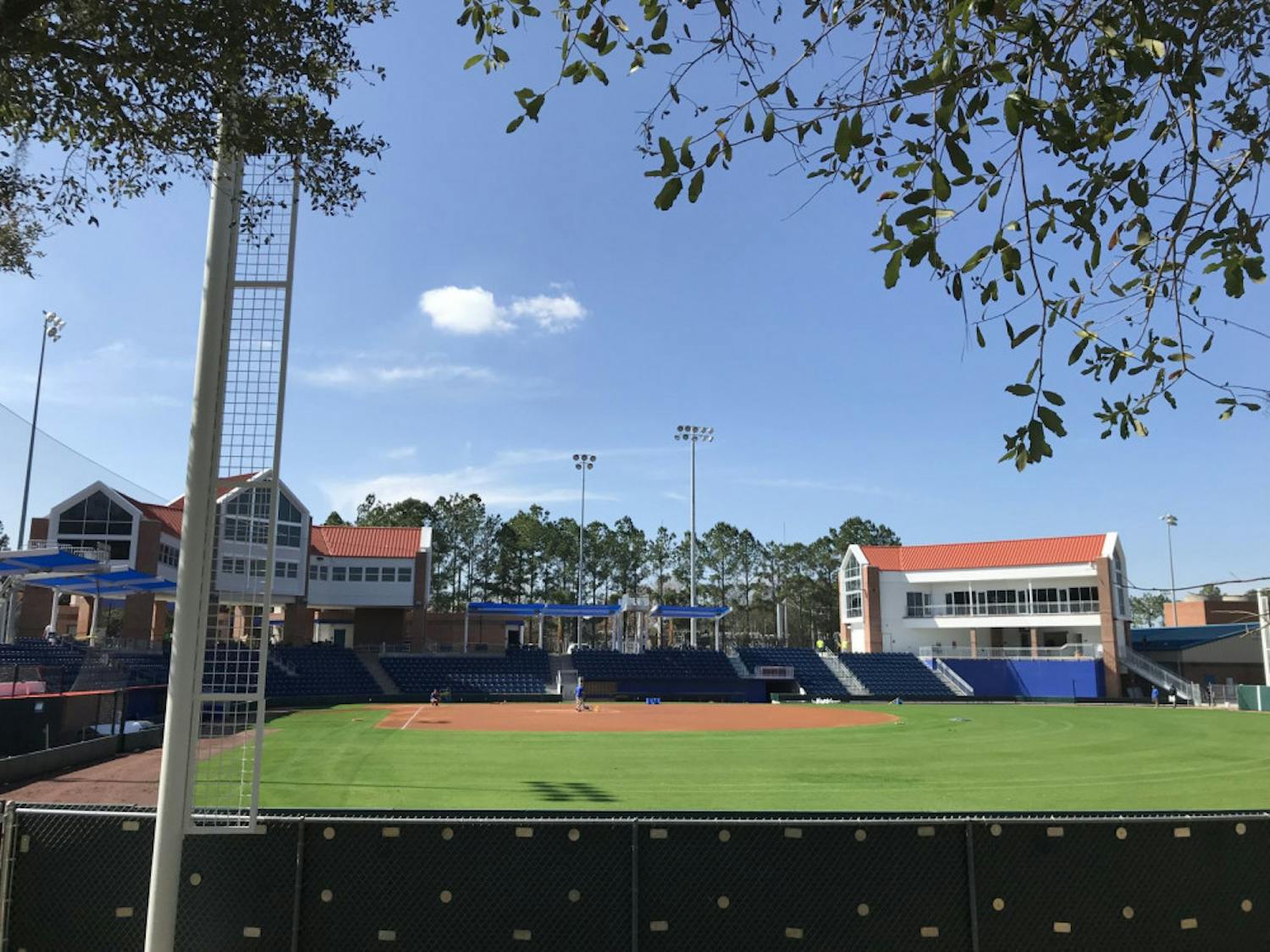 Katie Seashole Pressly Stadium, home of the UF softball team, can welcome 350 additional fans due to changes in the university’s physical distance policy. 