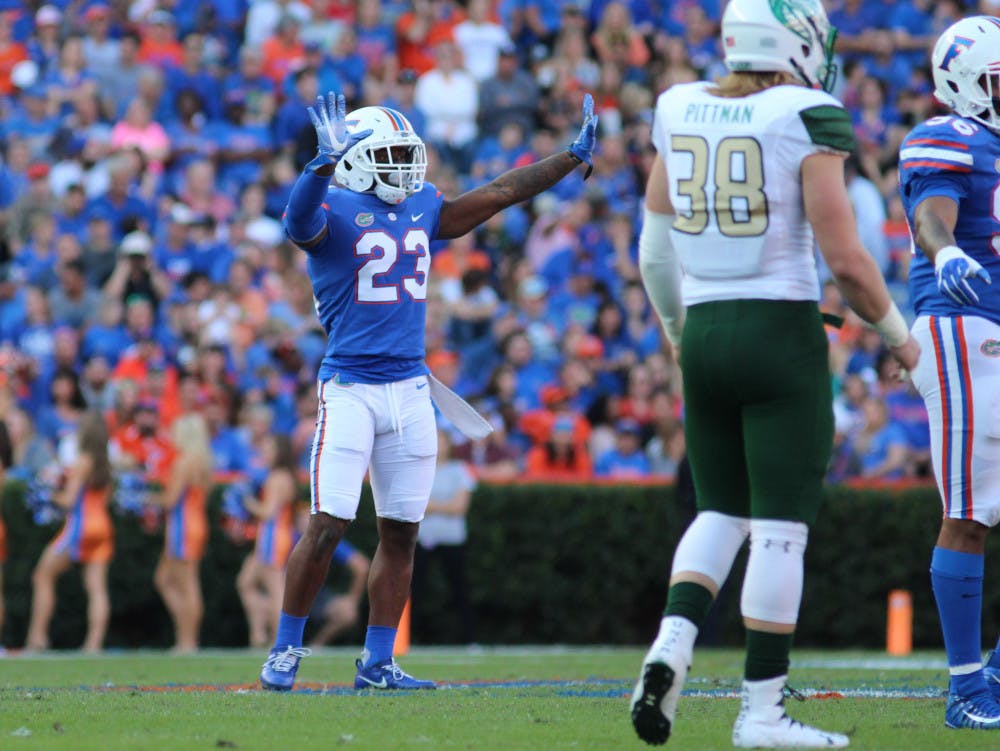 <p>Chauncey Gardner Jr.'s 42-yard interception return set up Florida's first touchdown of the game on Saturday in its 36-7 win over UAB.</p>