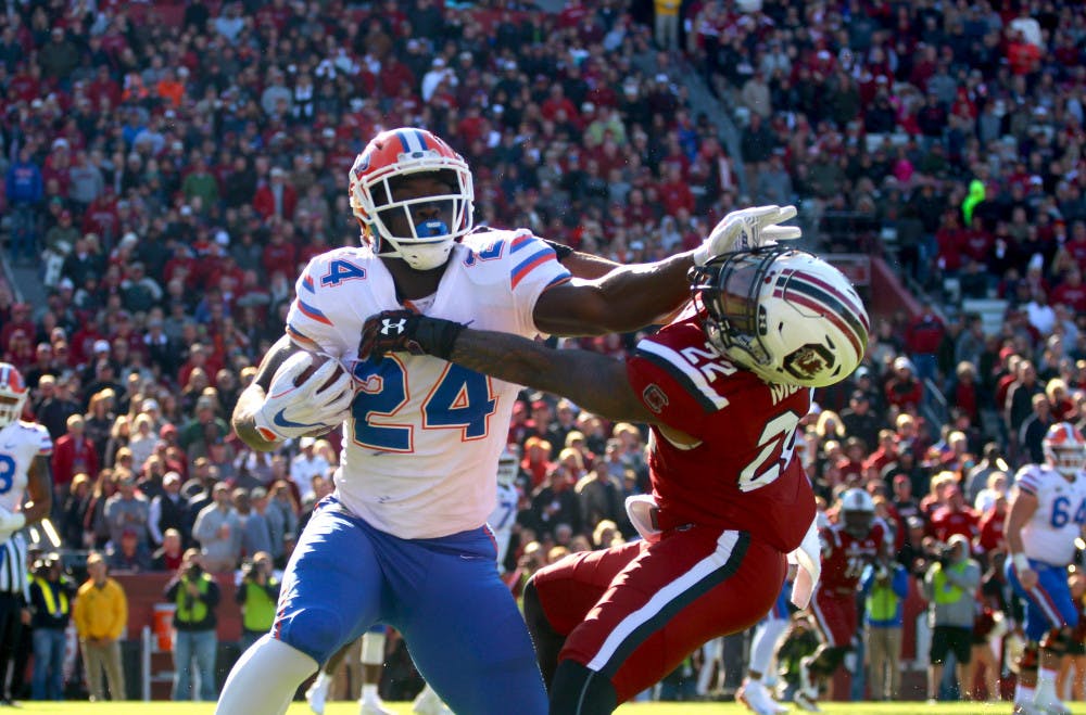With just two games left before his college career comes to a close, UF running back Mark Thompson isn’t holding back from expressing his opinion. “I really wish they would just stop looking and give (Shannon) the head coaching job,” he said. “He’s a great coach. He knows what he’s doing.”