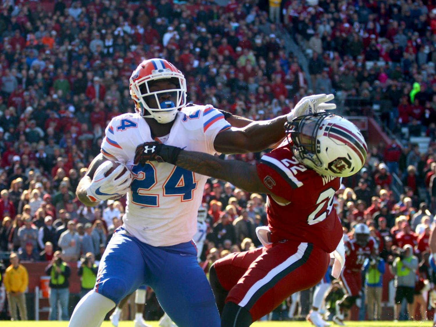 With just two games left before his college career comes to a close, UF running back Mark Thompson isn’t holding back from expressing his opinion. “I really wish they would just stop looking and give (Shannon) the head coaching job,” he said. “He’s a great coach. He knows what he’s doing.”