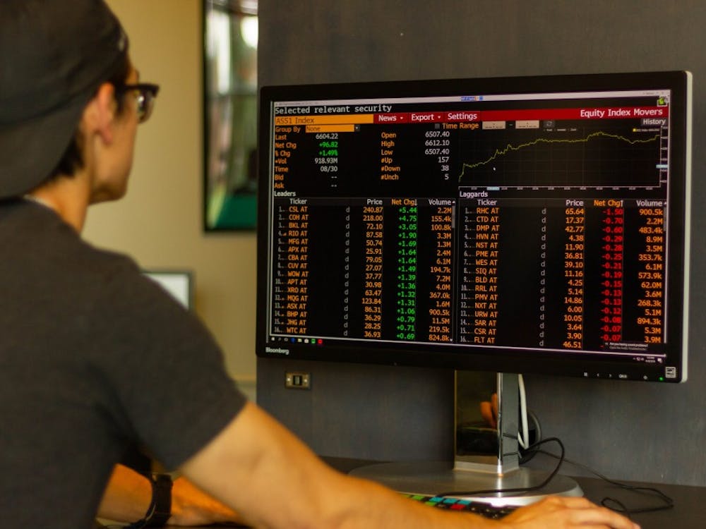 The tools found in the lab help students understand the stock market better.