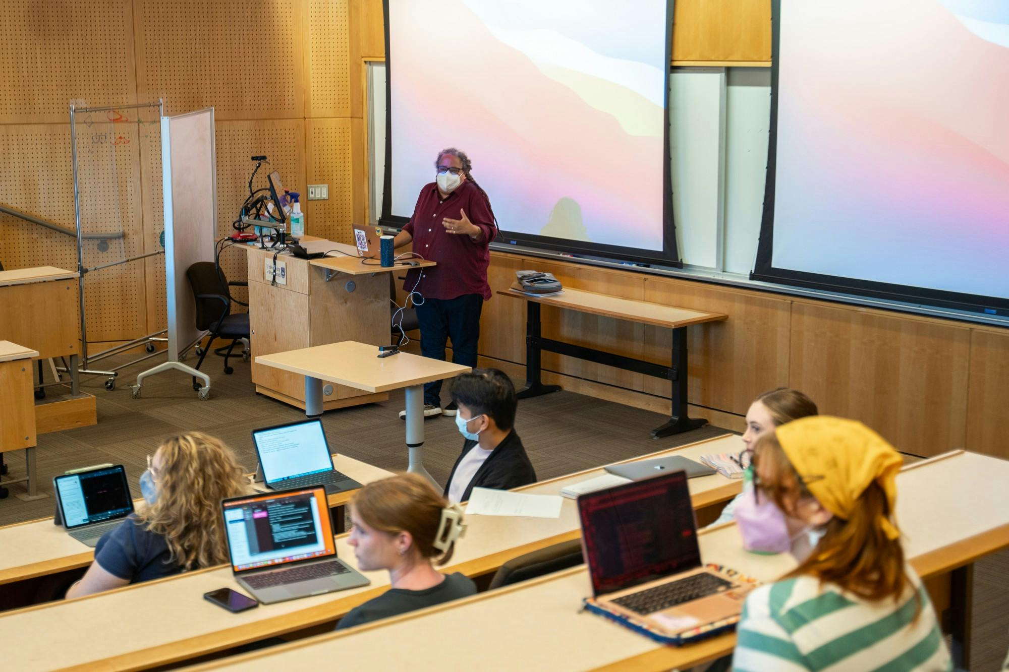 Professor Ongiri teaches a critical ethnic studies class.